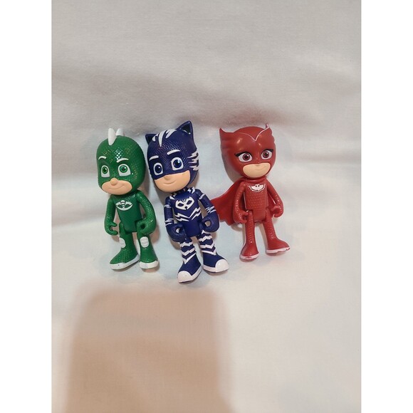 PJ Masks Lightning Power Figures Owlette, Catboy, and Gekko - Picture 1 of 2